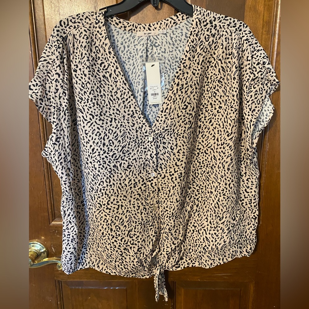Francescas, blouse by mi ami size 1x, brand new with tags